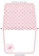 Teddy Handbag Card Large Pink Spotty Insert