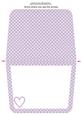 Baby Girl Handbag Card Lilac Insert
