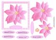 Pink Poinsettia Christmas Topper