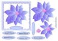 Poinsettia Lilac Christmas Topper