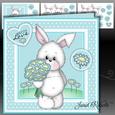 Bunny with Flowers Mini Kit