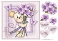 Maisy with Lilac Roses Mothers Day/birthday Topper