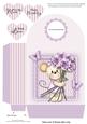 Maisy with Lilac Roses Large Gift Bag