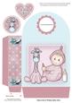 Giraffe Baby Girl Large Gift Bag