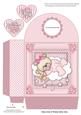 Baby Girl Sleeping Teddy Large Gift Bag