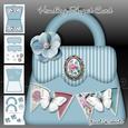 Blue Shaped Handbag Card