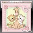 Pink Baby Animals Mini Kit. !st Birthday/new Baby