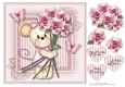 Maisy with Pink Roses Mothers Day/Birthday Topper