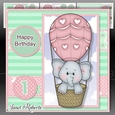 Balloon Ella Pink Mini Kit Birthday/New Baby 