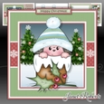 Hedgy in Hat Christmas Hedgehog Mini Kit