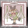 Ice Skating Jingles Reindeer Pink Mini Kit