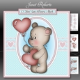 Valentine Bear Mini Kit. Birthday or Valentine with Ages