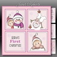 Baby Girl 1st Christmas Squares Mini Kit