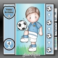 Football Andy 2 Pale Blue Mini Kit With Ages 3 to 7 yrs