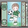 Football Andy 2 Green Mini Kit With Ages 3 to 7 yrs
