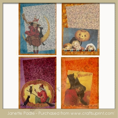 Trick or Treat Halloween Tag/ Journal Card Pack 