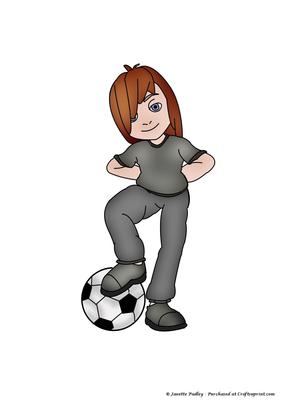Bobby Plays Football Coloured