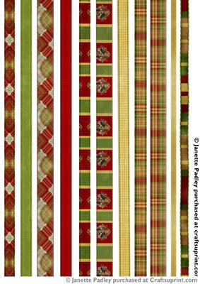 Christmas Morn Digital Ribbons