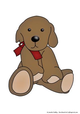 Cute Dog 1 Coloured