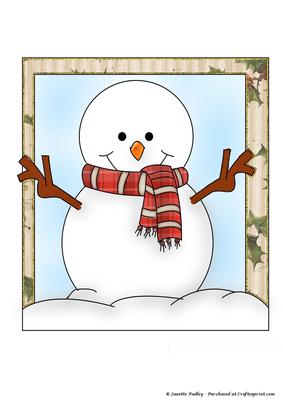 Snowman Coloured