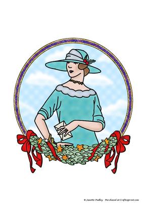 Twenties Christmas Coloured
