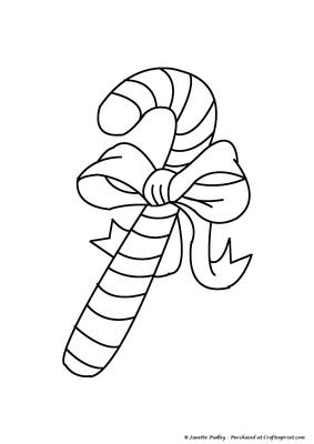 Christmas Candy Cane Stamp