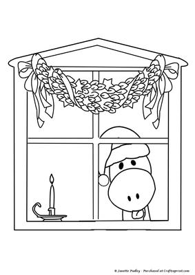 Jiggy Takes a Peek Stamp