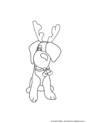 Rocky Reindeer Stamp