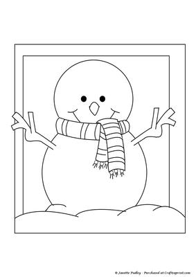 Snowman Stamp