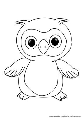 Yoo Hoo Owl Stamp