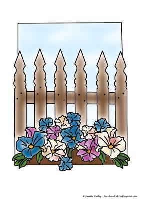 Floral Fence Coloured