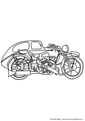 Vintage Bike & Sidecar Circa 1955