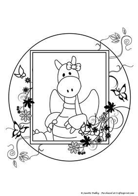 Jiggy in Floral Frame