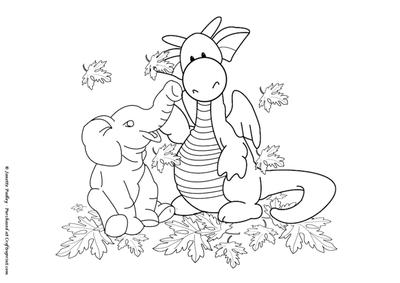 Nellie & Rupert Autumn Leaves