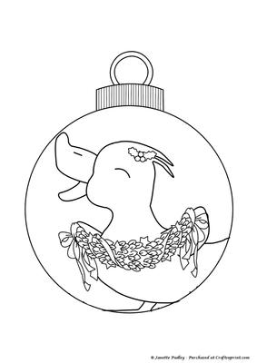 Bauble with Christmas Duck