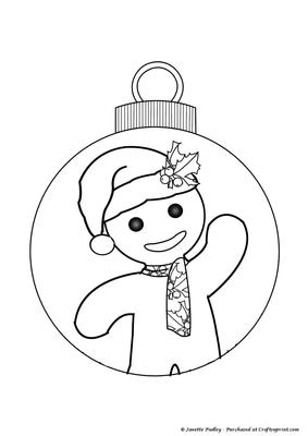 Bauble with Christmas Gingerbread