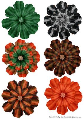 Spook Night Printable Flowers