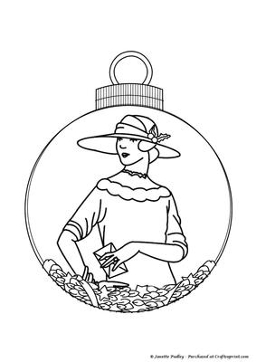 Vintage Lady Bauble