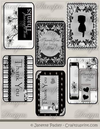 Thank You Journal Cards - 6 x 4