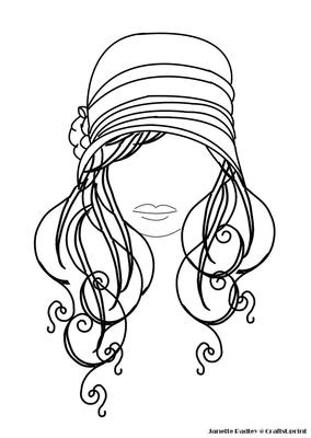 Simply Soft Collection - Hat Lady 1 Stamp