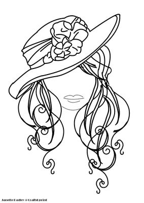 Simply Soft Collection - Hat Lady 2 Stamp