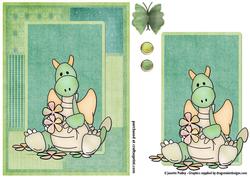 Jiggy with Flowers Card