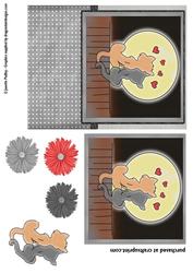 Purfect Love Pyramage Card Topper