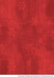 Christmas Snowflake Red