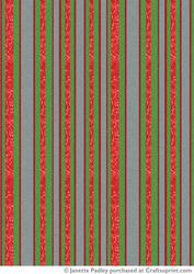 Christmas Glitter Stripe Red/green