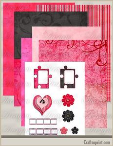Pretty in Pink Card Papers