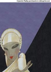 Deco Lady Backing Paper