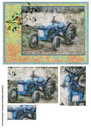 Tractor in Field Card Kit