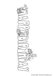 Happy Birthday Dragons Stamp