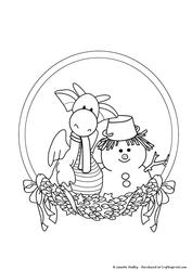 Ruperts Snowman Take 2 Stamp